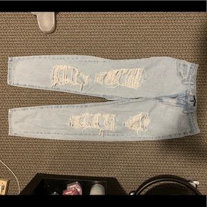 High rise denim mom jeans